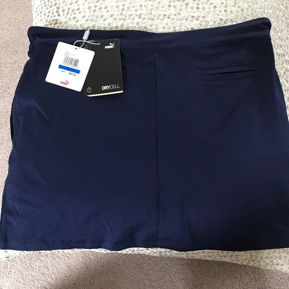 Puma Girls solid Knit Navy Skort Size XL - Picture 4 of 6